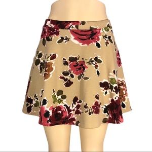 Wet Seal Floral Circle Skirt